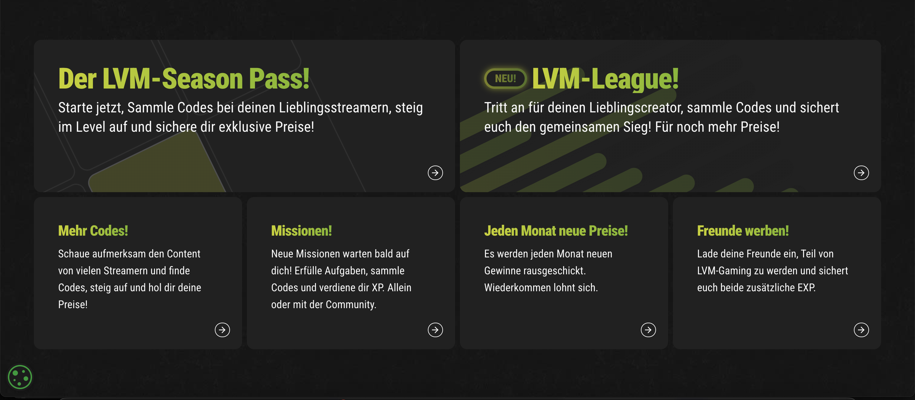 lvm-gaming.de — Footer / Outro Sektion